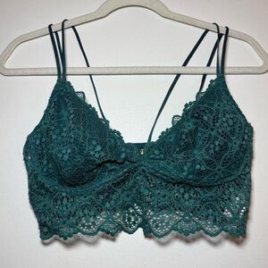 Aerie Lace Bralette in Deep Teal